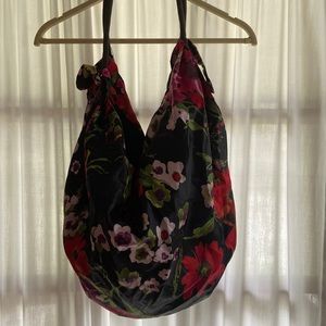 Old Navy | Floral Satin Hobo Shoulder Bag